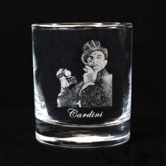 Legends of Magic Engraved Whiskey Glass - Cardini